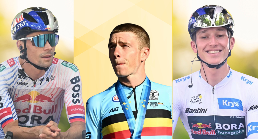 Red Bull’s Leadership Trio: Evenepoel, Roglič, and Lipowitz
