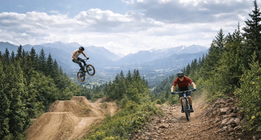 Mountain Bike vs Dirt Bike