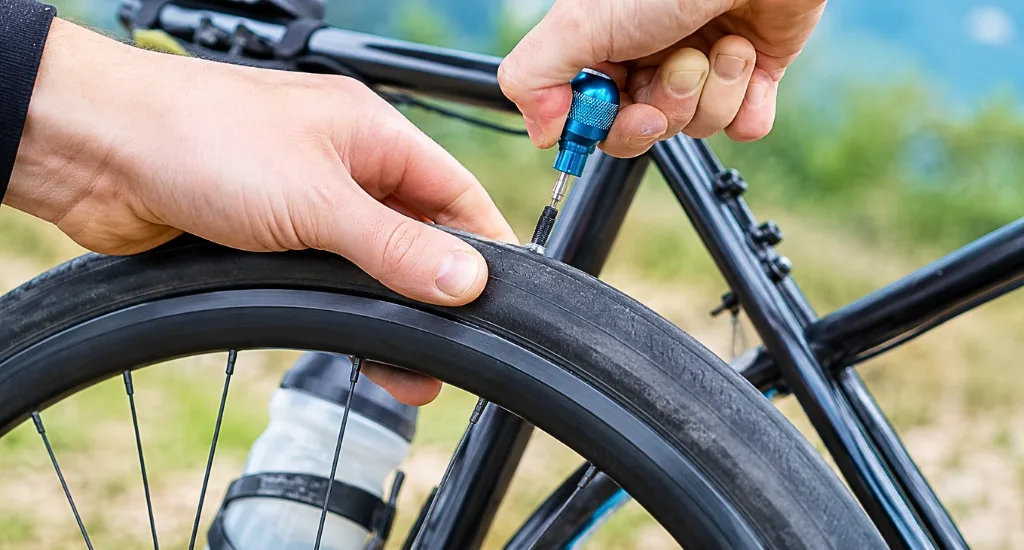 How to fix a puncture in a tubeless bike tire